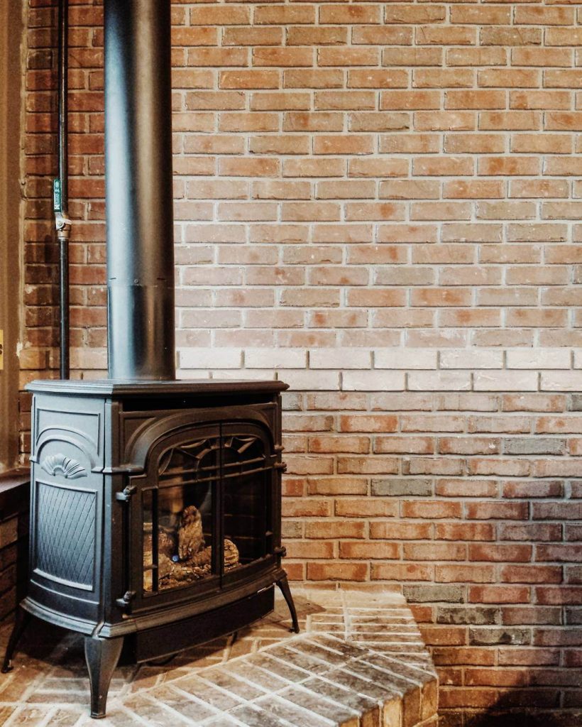 Vintage Outdoor Fireplace