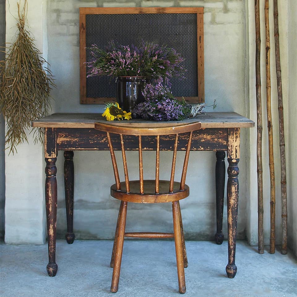 Vintage Table In Dining Room