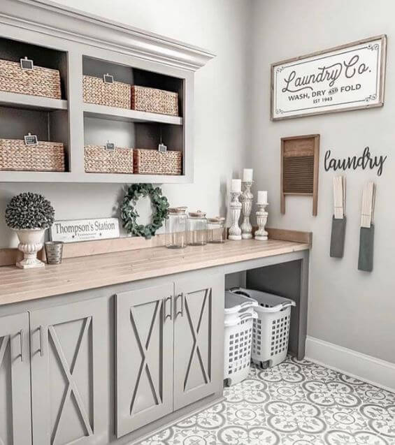 Laundry Room Shelving Unit