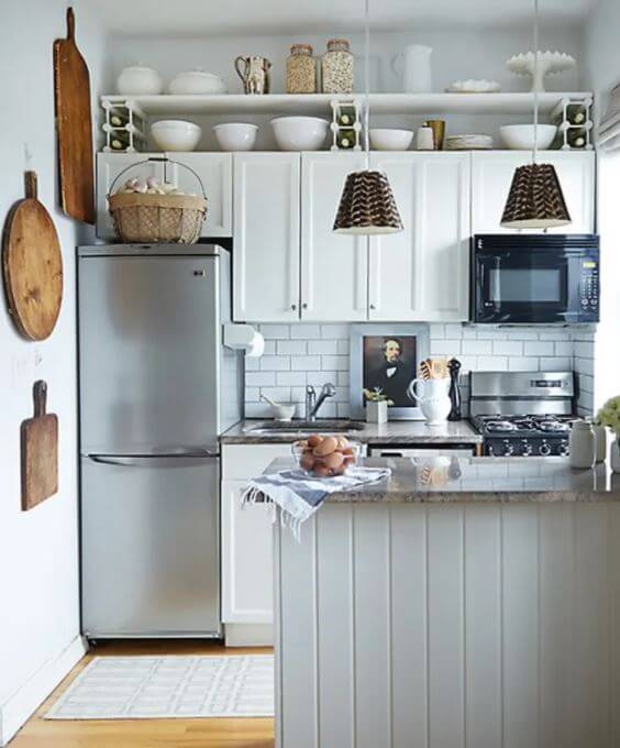 organizing the kitchen