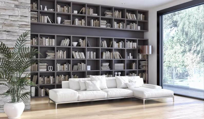 how to organize a small home library
